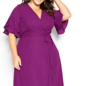 Flutter Me Maxi Dress - magenta